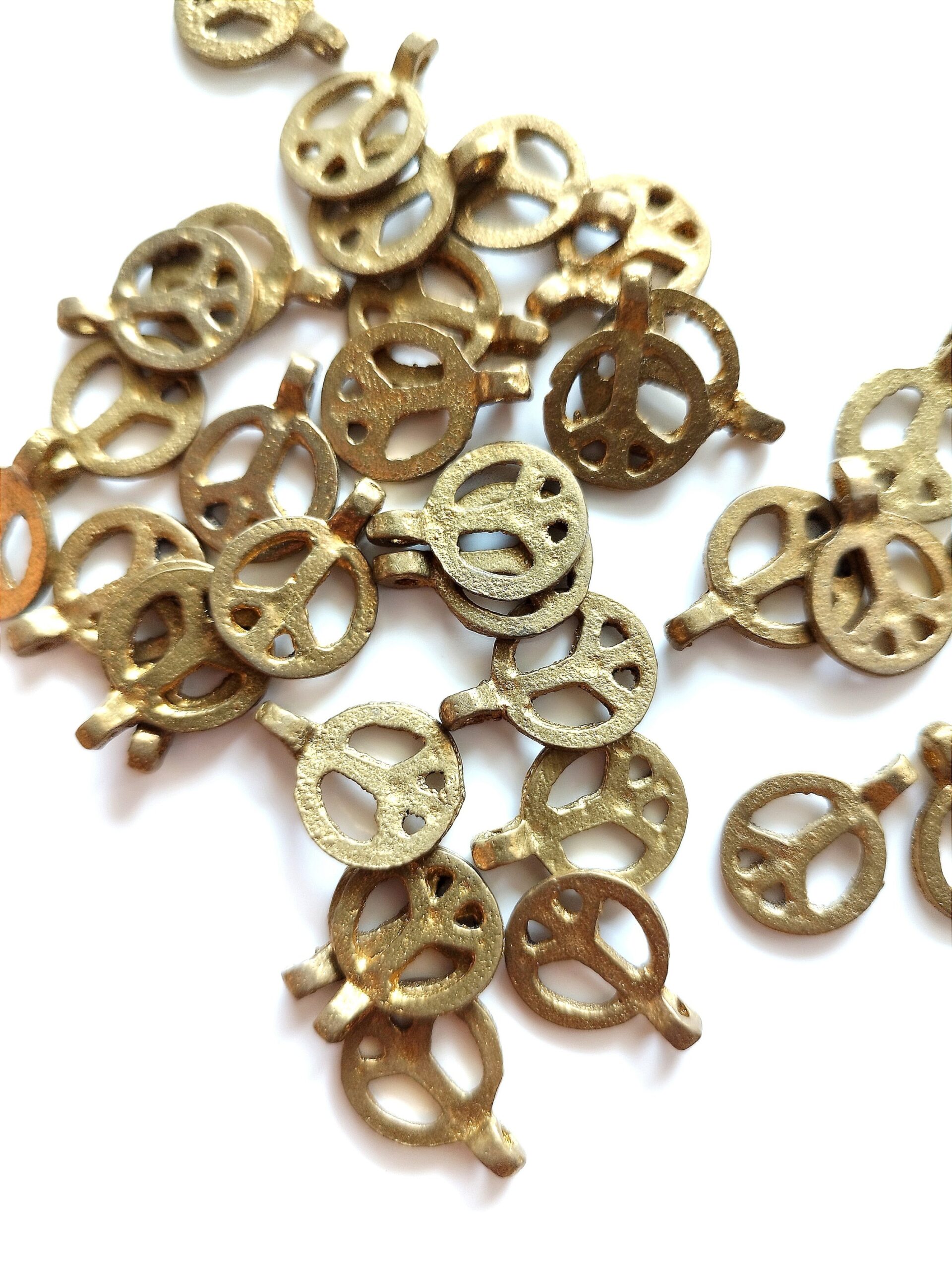 Peace Brass Charms