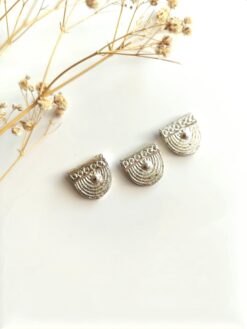 Brass Silver Filled Charms Beads