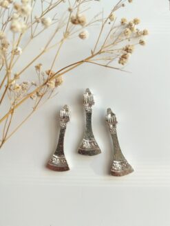 Ethnic Brass Silver Filled Charm