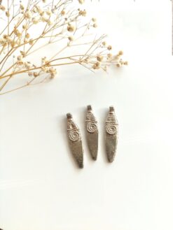 Ethnic Brass Silver Filled Charms