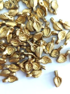 Brass Leaf Charms