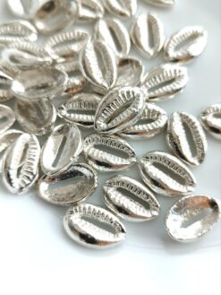 Brass Shell Silver Filled Charms