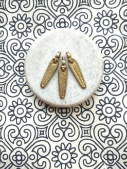 Brass Dagger Charms – Unique ethnic pendants for handmade jewelry!