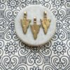 Brass Arrowhead Charms – Perfect for tribal and boho jewelry designs!