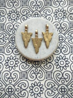 Brass Arrowhead Charms – Perfect for tribal and boho jewelry designs!