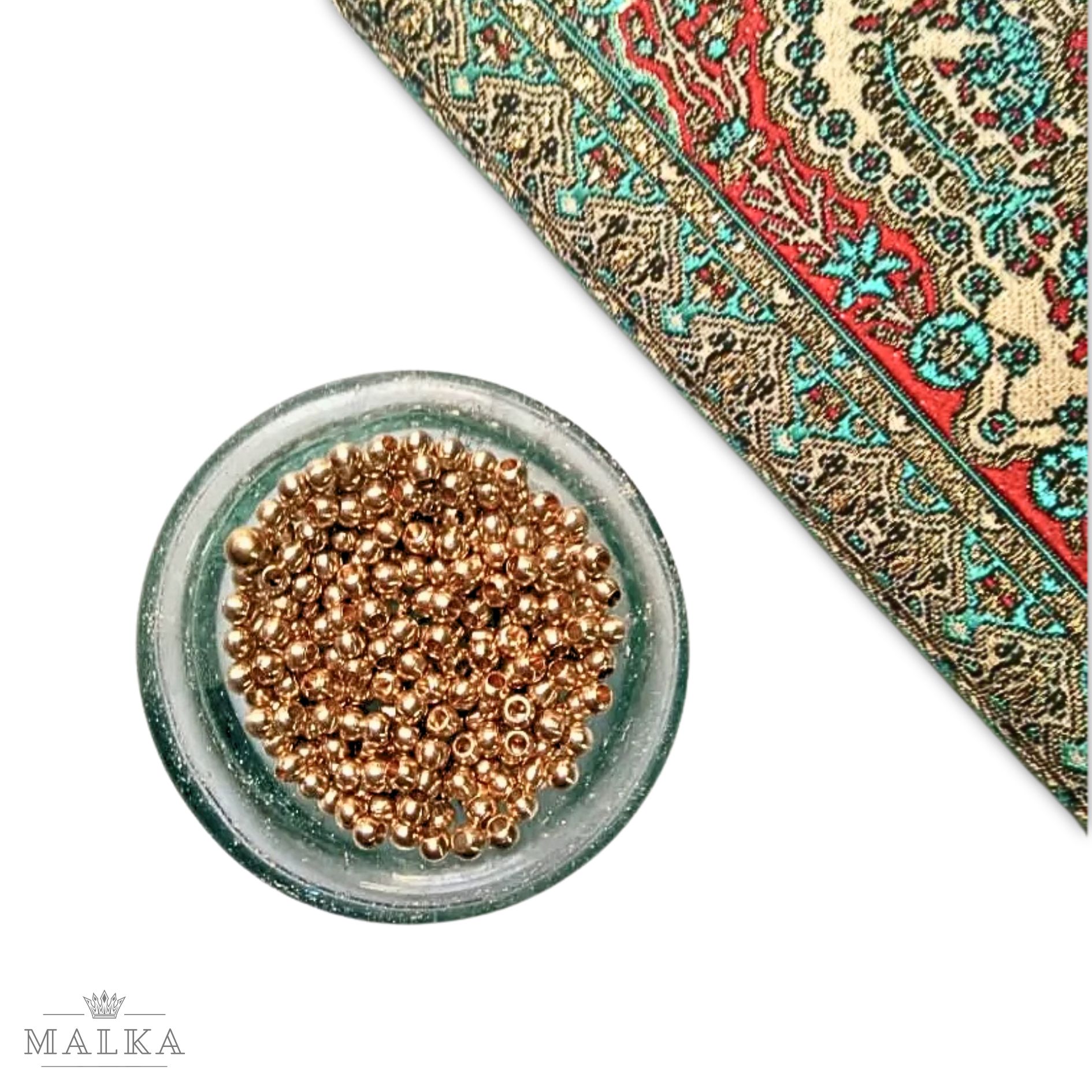 2.5mm Brass Round Beads