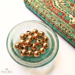 7mm Brass Round Beads