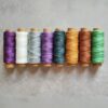 Waxed polyester string – nature-inspired 1mm cords in earthy colors