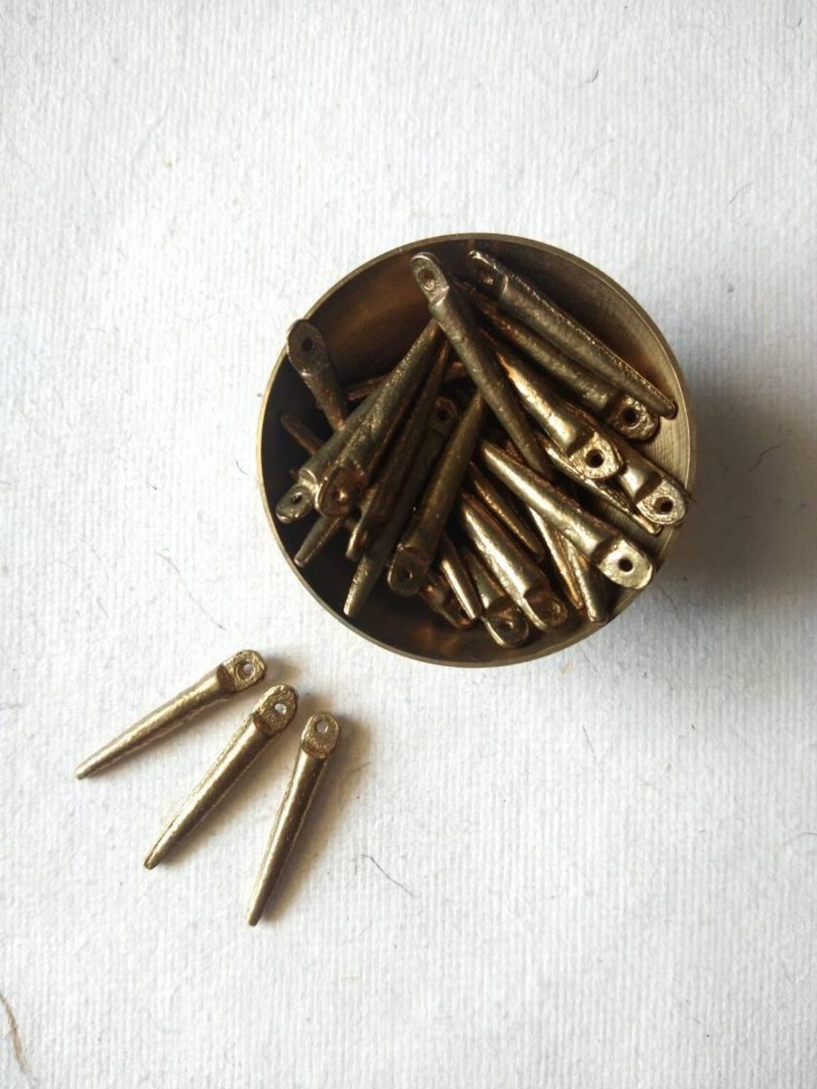 Stick charms – Sleek brass design for jewelry making.