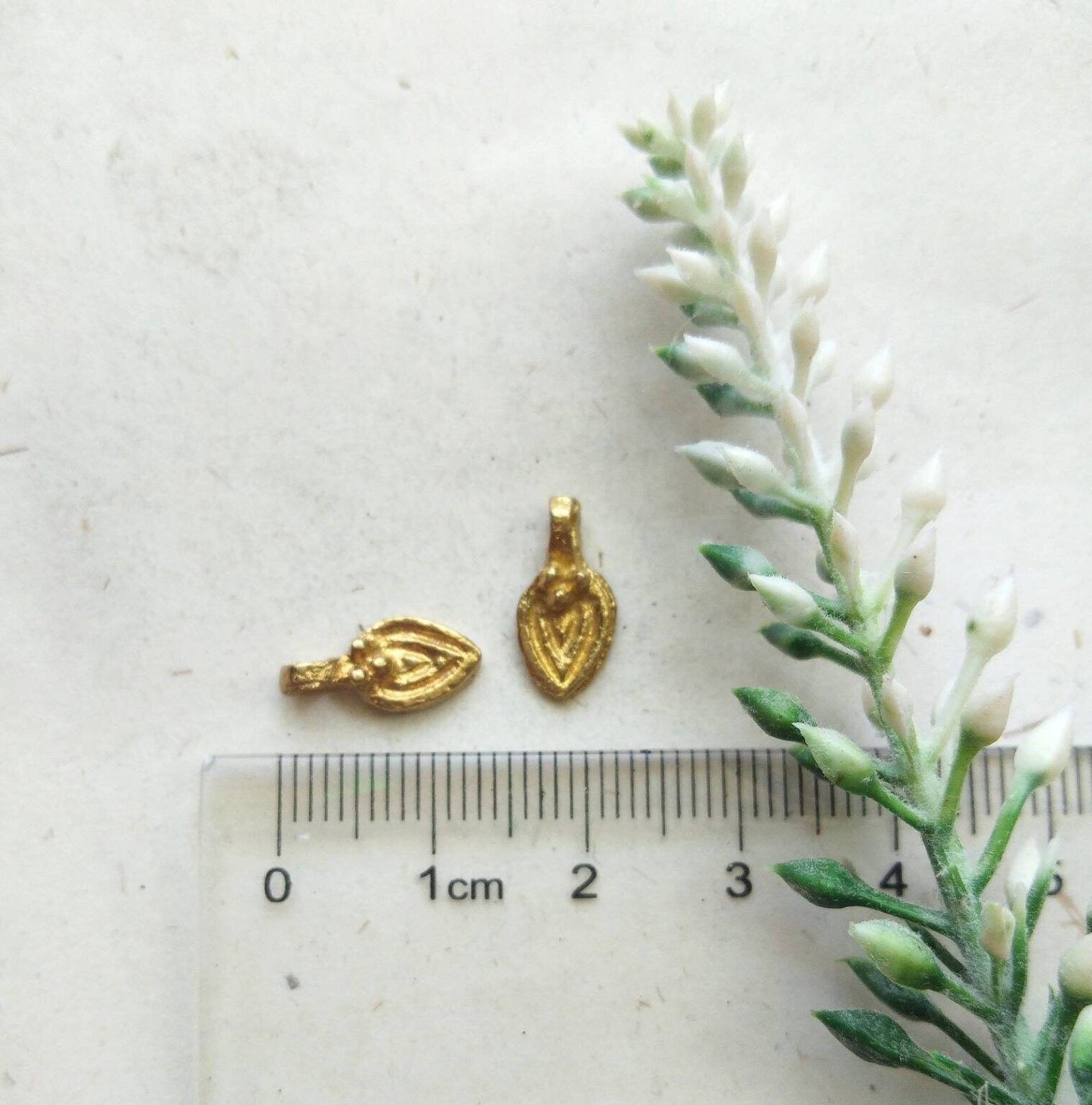 Brass Teardrop Charm – Ideal for Necklaces and Bracelets