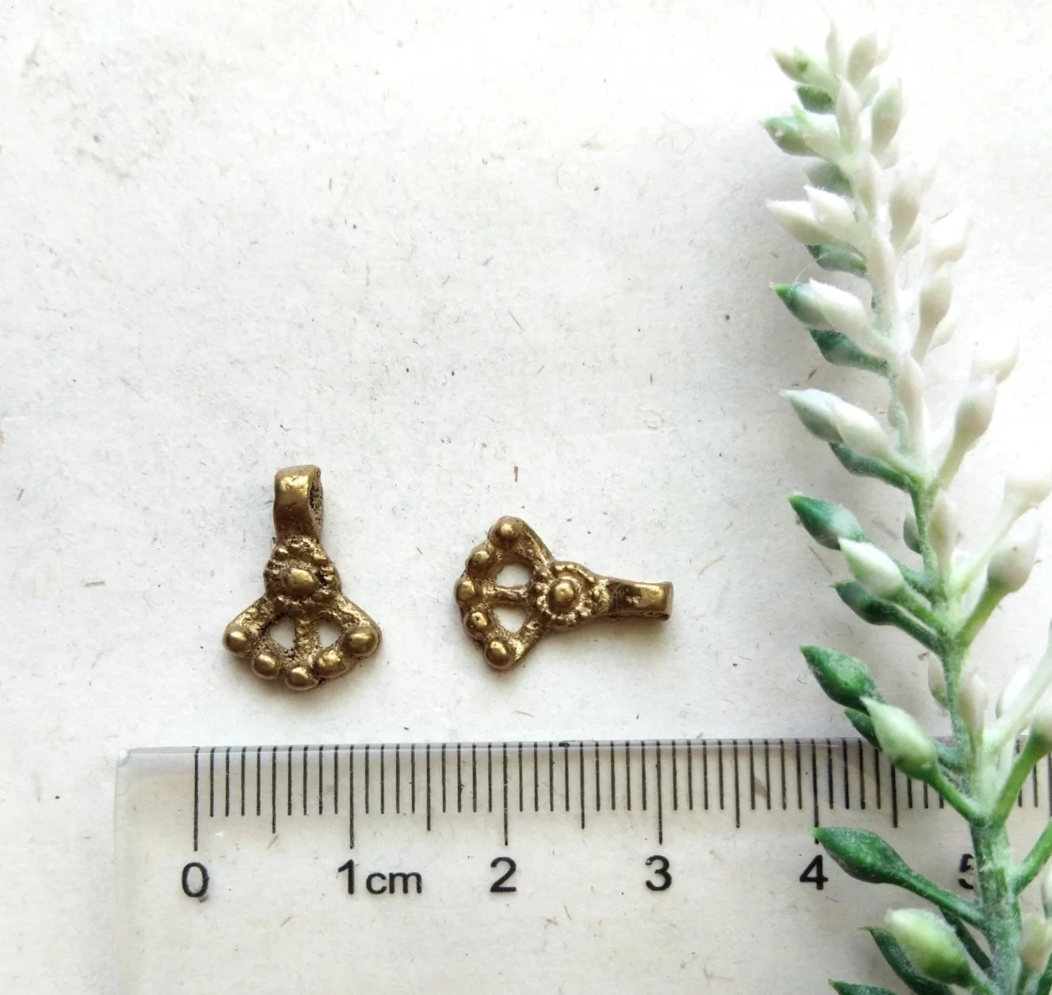 Brass Peace Charm for Meaningful Jewelry Designs