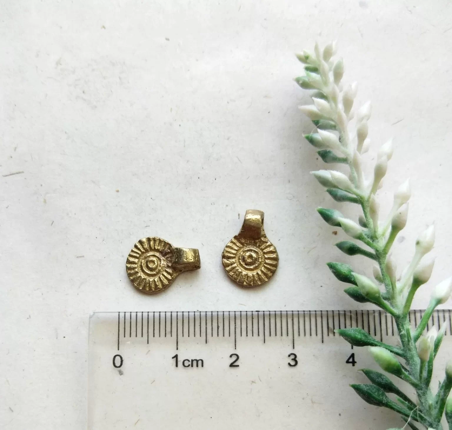 Shell Brass Charms – Jewelry Charms
