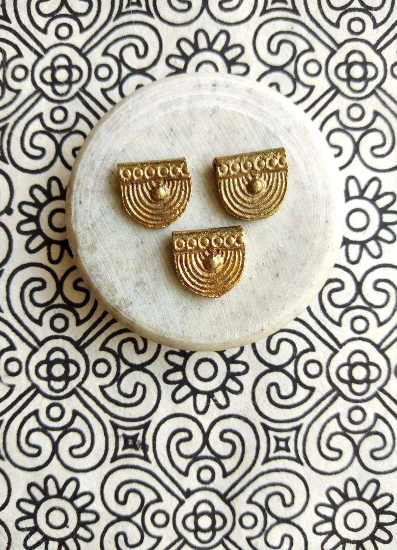 Brass Charms for Jewelry Making and micro macrame