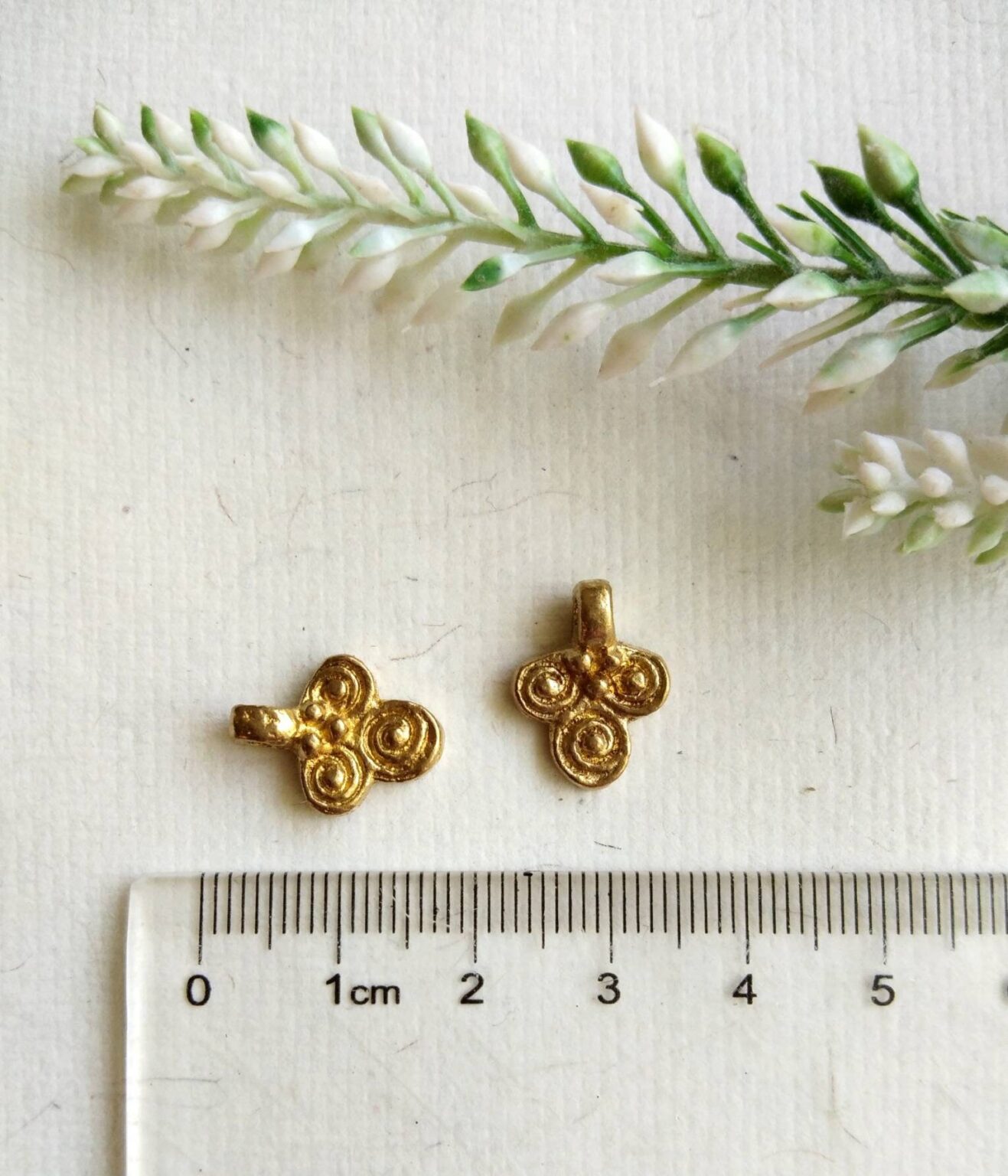 Brass Charms for Jewelry Making and micro macrame