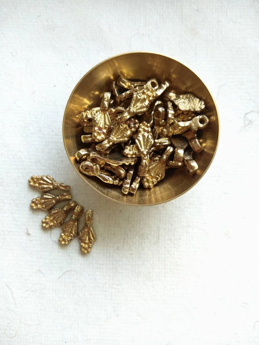 Brass Charms for Jewelry Making and micro macrame