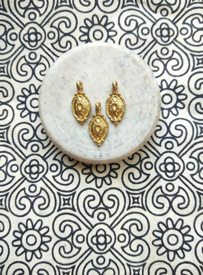 Brass Charms for Jewelry Making and micro macrame