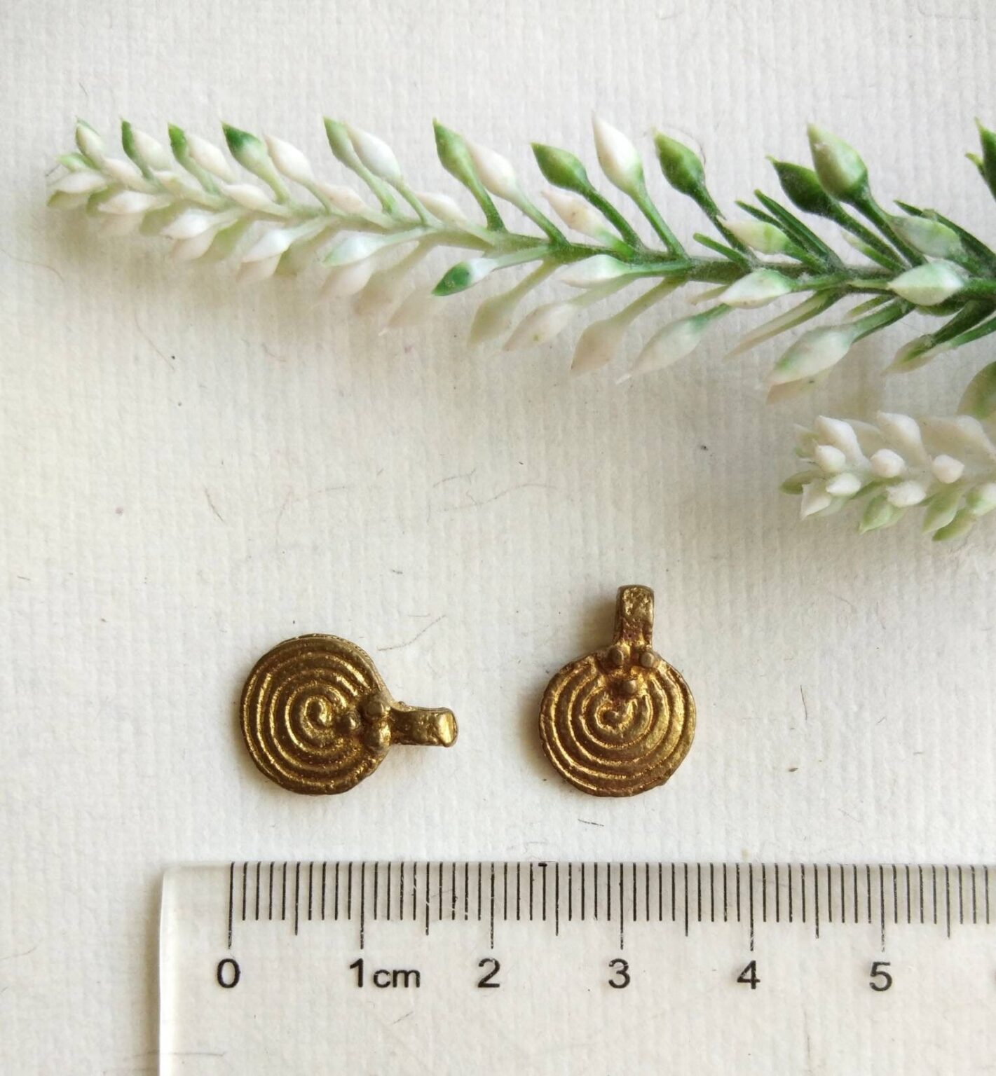 Brass Charms for Jewelry Making and micro macrame