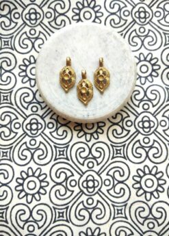 Elegant Brass Filigree Charm for Crafting Accessories
