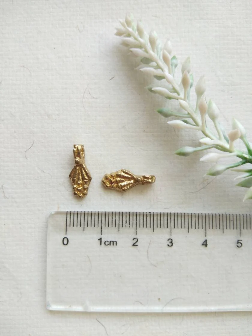 Brass Charms for Jewelry Making and micro macrame