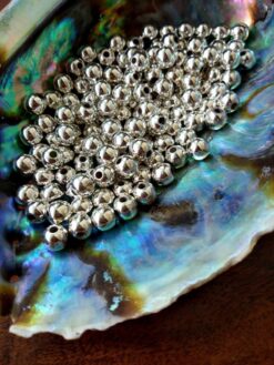 7mm Silver-Filled Round Beads