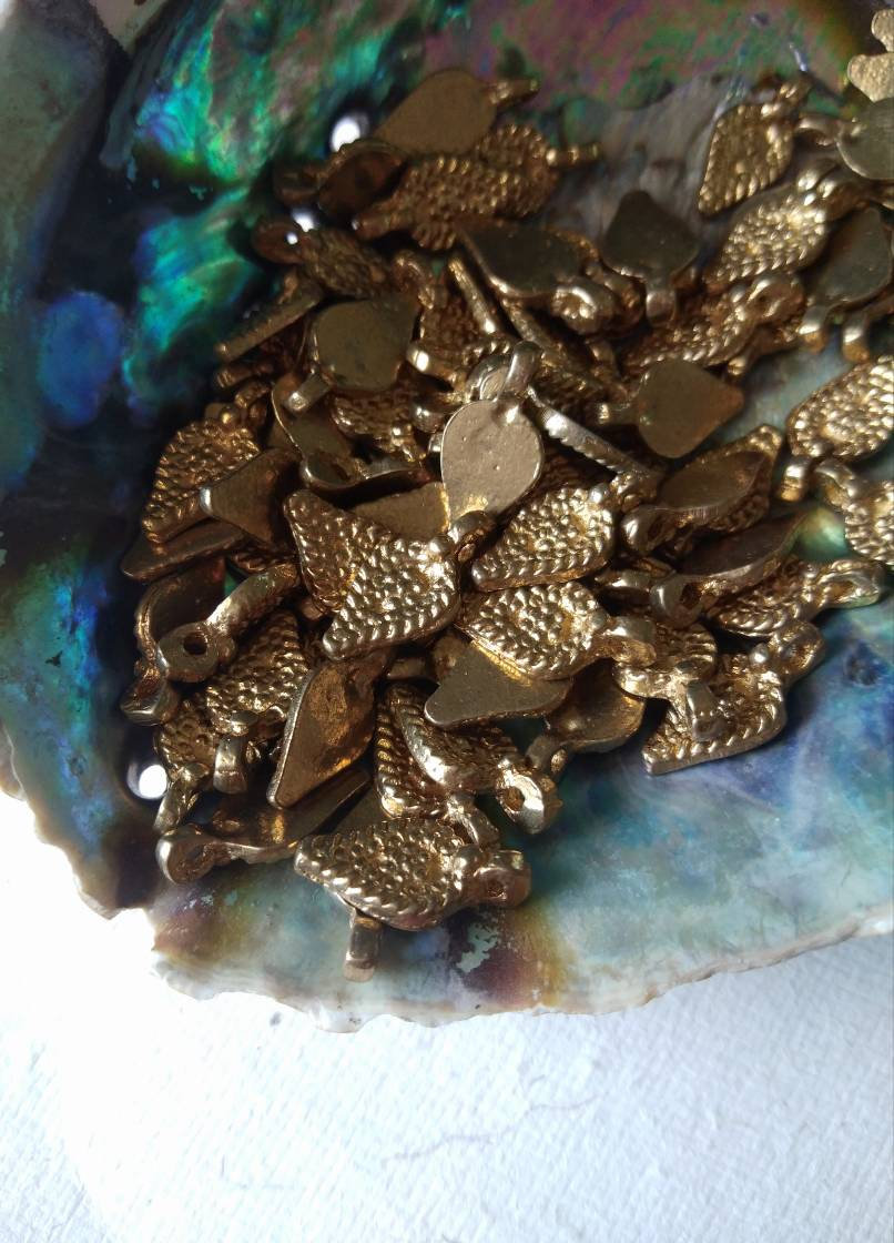 Brass Charms for Jewelry Making