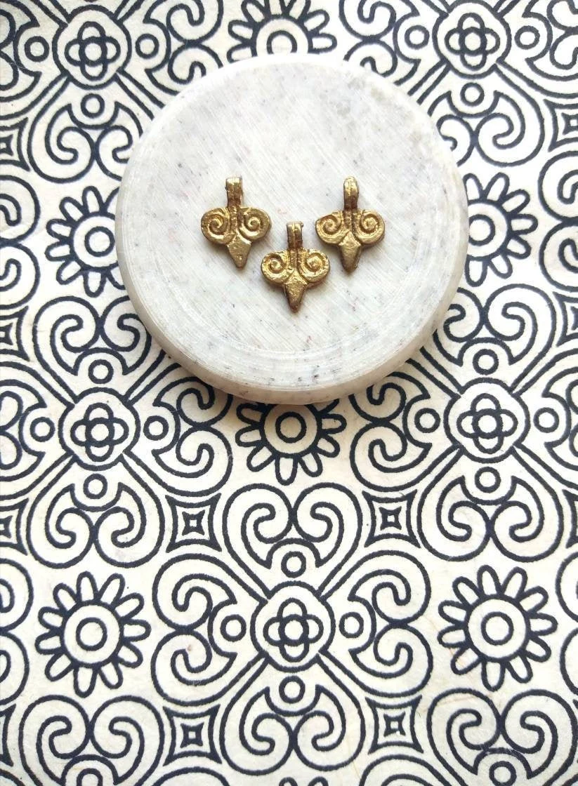 Boho charms crafted from high-quality brass, perfect for jewelry making, macrame, and creative crafts.