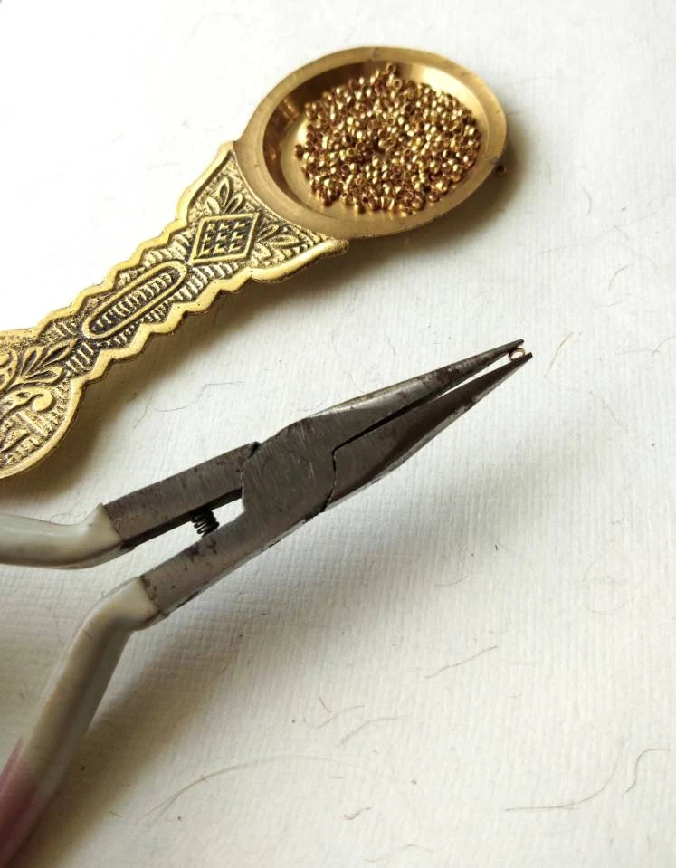 1mm Brass Stopper Beads