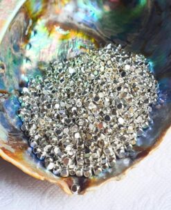 3.5MM Silver-filled brass Geometric Beads