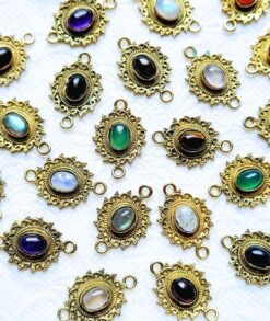 Mix Stones Boho Mandala Charms