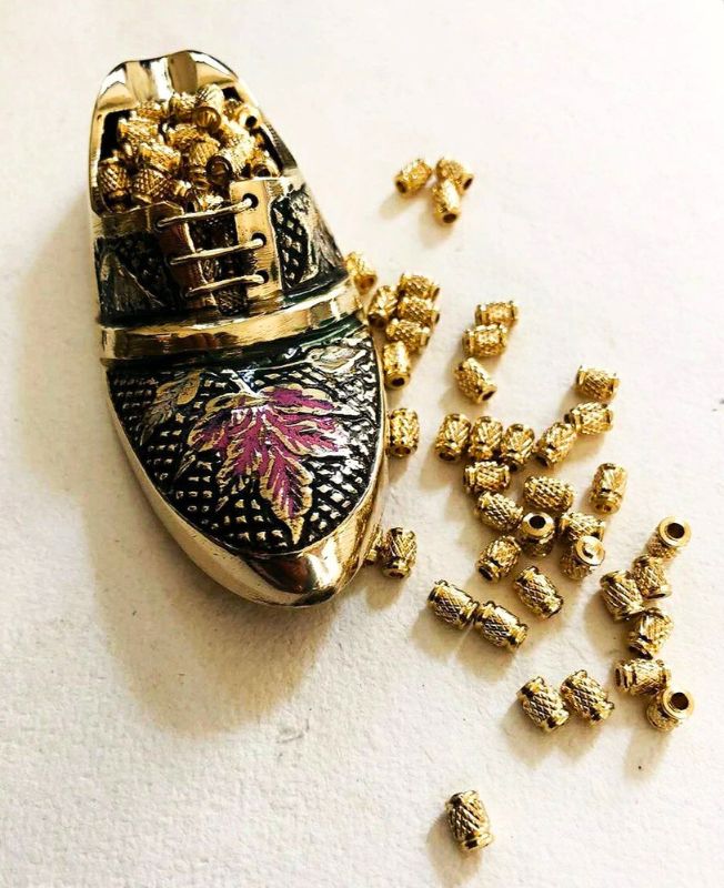 5MM Brass Pipe Geometric Beads