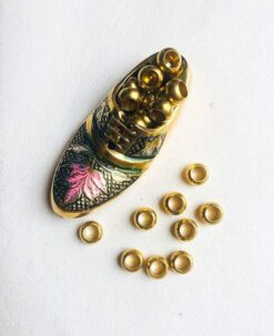 9MM Brass Geometric Beads