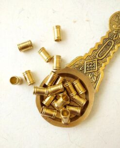 12MM Unique Brass Big Pipe Geometric Beads
