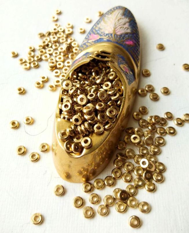 1.5MM Brass Donut Beads