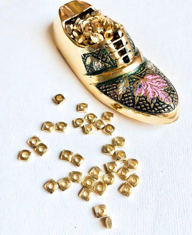 2MM Brass Donuts Geometric Beads