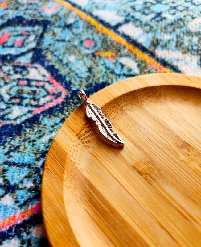 Silver Filled Feather charms