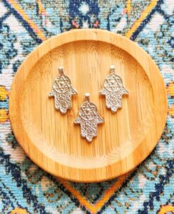 Silver Filled Hamsa Brass Charms