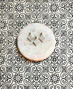 Silver Filled Rhombus Charms