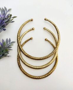 Hexagon Finish Brass Choker Set