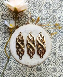 Twist Knot Brass Special Charms
