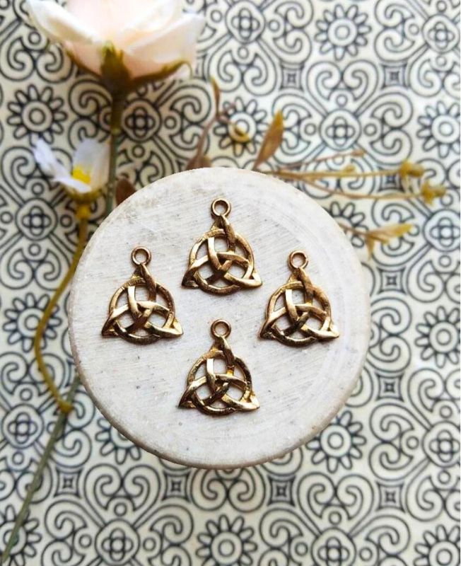 Celtic Triquetra Brass Special Charms