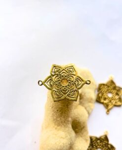 Bloom Mandala Connector Brass Special Charms