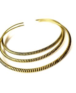 Twisted Rope Choker Brass Choker Set