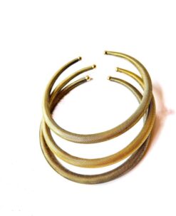 Mesh Finish Brass Choker Set