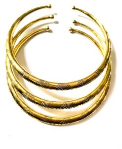Arc Etched Design Brass Choker Set