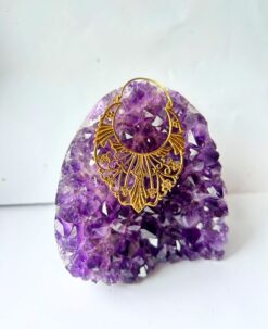 5/20 Pairs Art Deco Filigree Hoop Brass Earrings