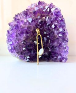 1/3/10 Pieces Vertical Bar Oval Brass Pendant