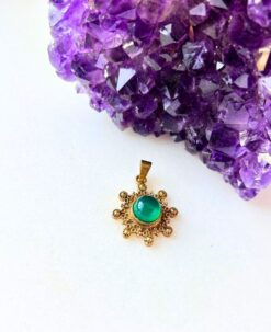 1/3/10 Pieces Intricate Floral Mandala Brass Pendant