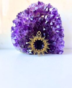 1/3/10 Pieces Halo Sunburst Mandala Brass Pendant