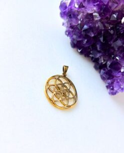 1/3/10 Pieces Interlocking Geometric Mandala Brass Pendant