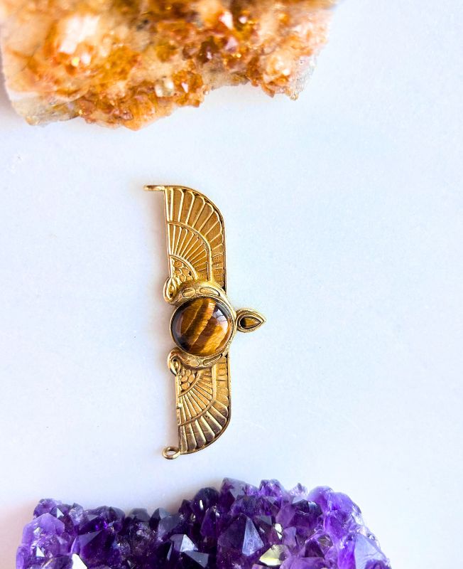 1/3/10 Pieces Winged Scarab Brass Pendant